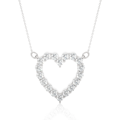 Luminous Heart Halo Necklace
