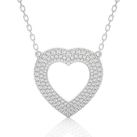 Opulent Heart Diamond Necklace