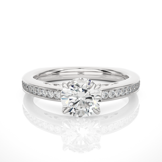 Elegant Diamond Solitaire Ring