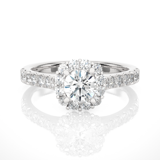 Elegant Round-Cut Diamond Ring