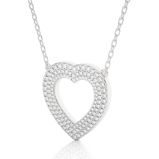 Opulent Heart Diamond Necklace