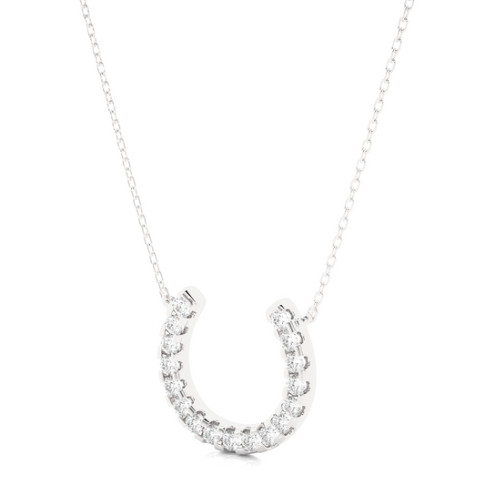 Lucky Horseshoe Diamond Necklace