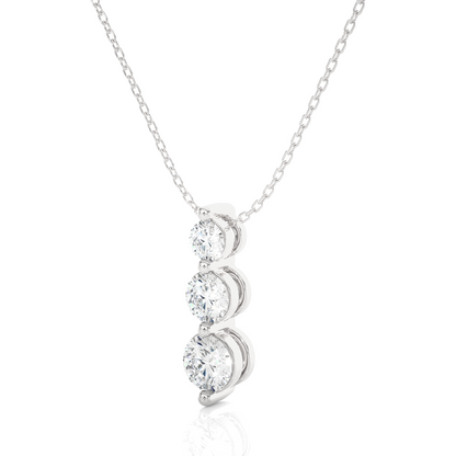 Trendy Triple Drop Diamond Necklace