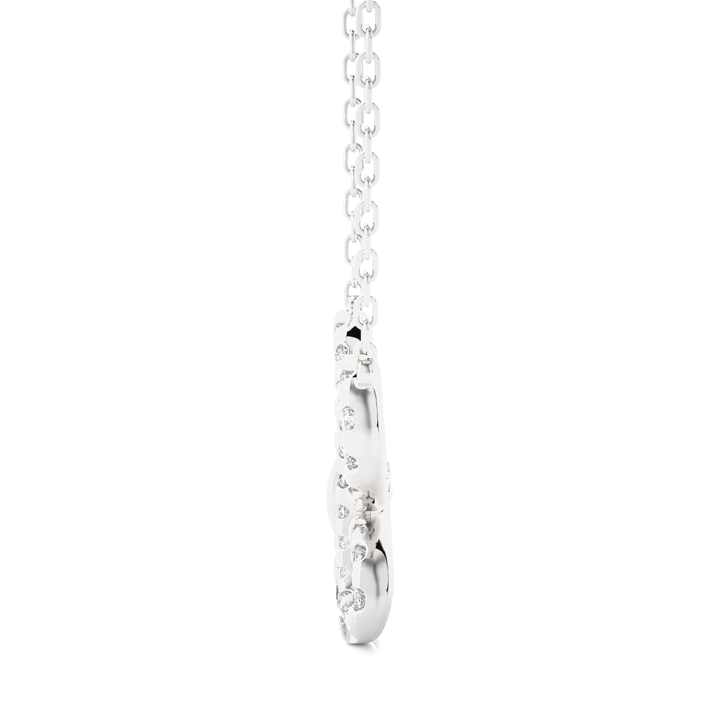 Whimsical Butterfly Diamond Necklace