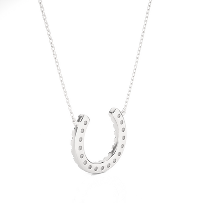 Lucky Horseshoe Diamond Necklace