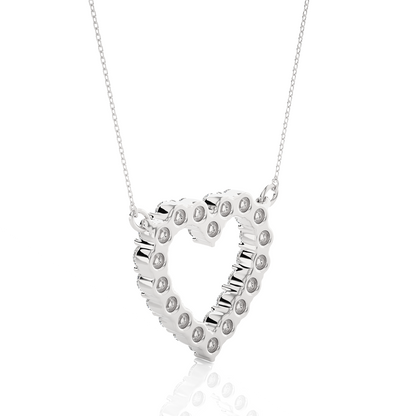 Luminous Heart Halo Necklace