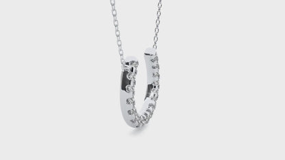 Lucky Horseshoe Diamond Necklace