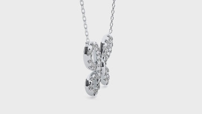 Whimsical Butterfly Diamond Necklace