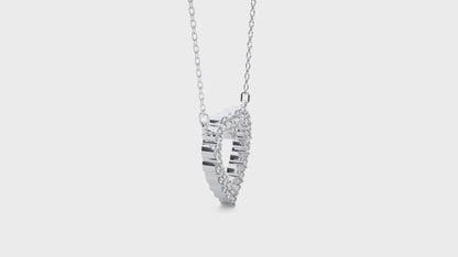 Luminous Heart Halo Necklace